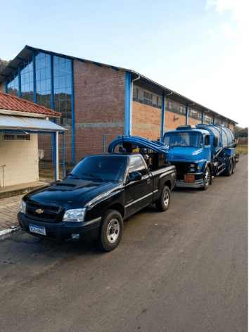 Frota da Koch Soluções Ambientais utilizada em serviços de hidrojateamento